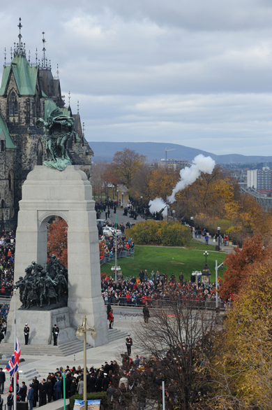 The 2011 National Remembrance Day Ceremony held in Ottawa on November 11, 2011.