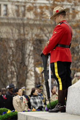 The Royal Canadian Mounted Police representative for the 2008 Sentry Program in Ottawa, Corporal Pitcher