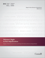 Report of the Veterans Ombudsman - Veterans’ Right to Fair Adjudication