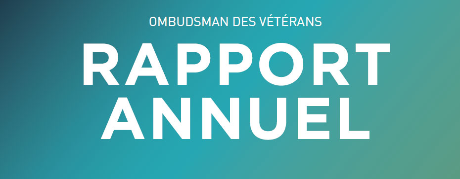 Ombudsman des vétérans - rapport annuel 2015-2016