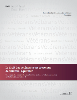 Le droit des vétéerans à un processus: décisionnel équitable