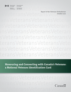 Honouring and Connecting with Canada’s Veterans: a National Veterans Identification Card