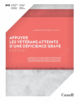 Appuyer les vétérans atteints: D'une déficience grave