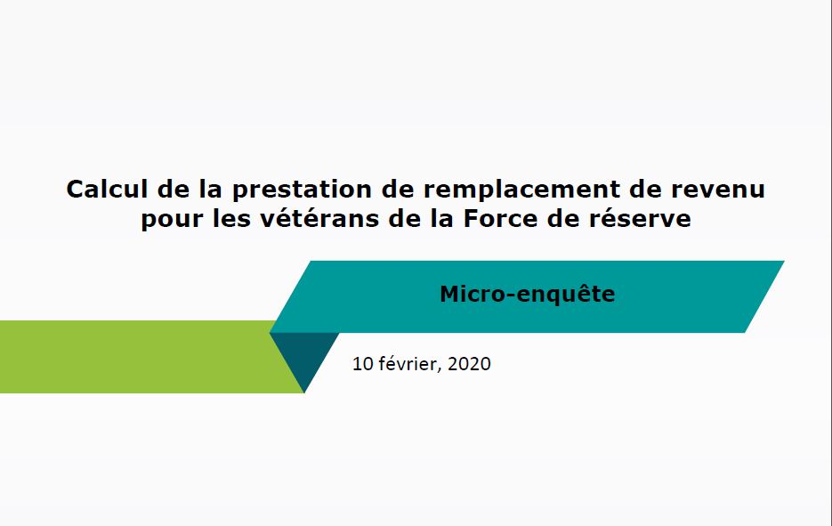 Calcul de la prestation de remplacement