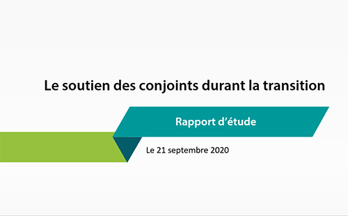 Le soutien des conjoints durant la transition