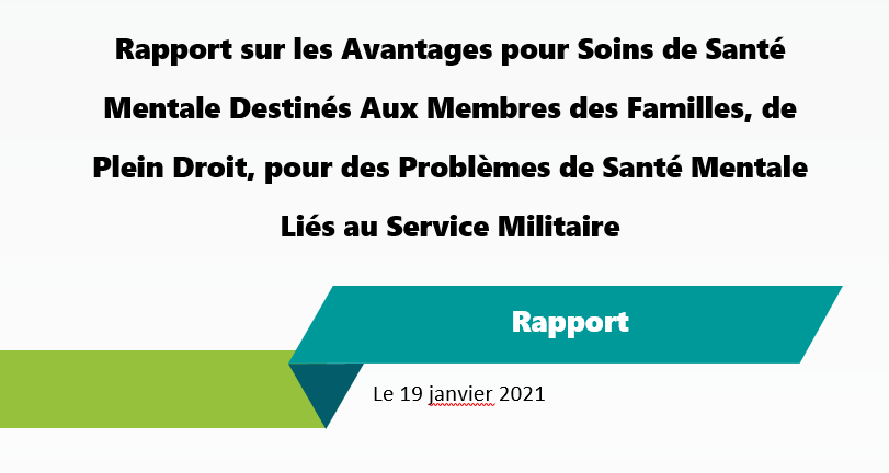 Soins de Santé Mentale Destinés Aux Membres des Familles