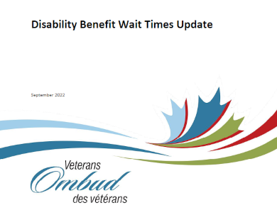 Disability Benefit Wait Times Update